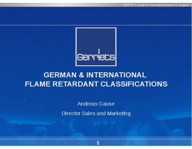 German & international flame retardant classifications