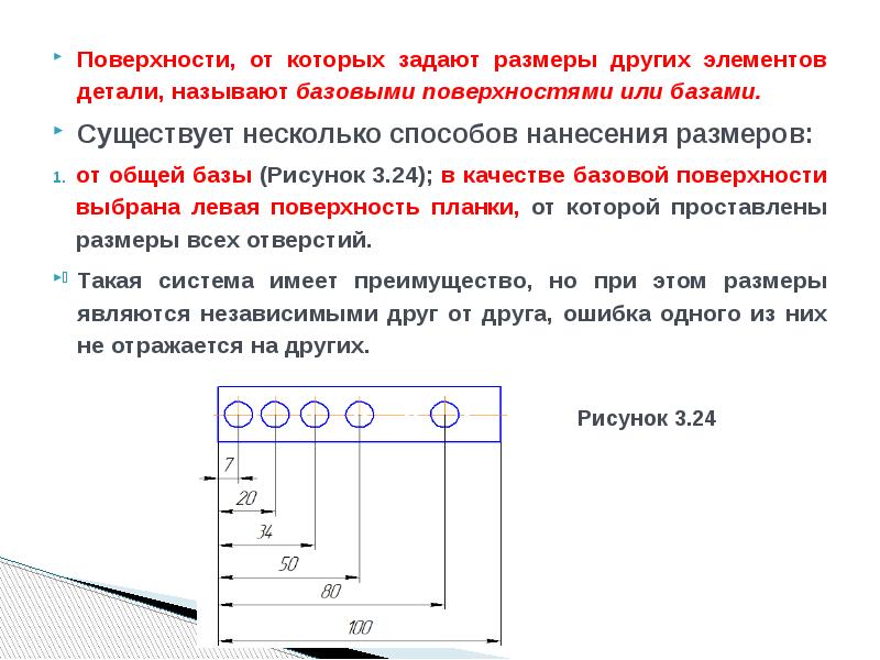 Заданы размеры