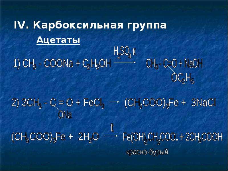 Качественная реакция на ацетат. Реакции на функциональные группы. Качественная реакция на карбоксильную группу. Качественная реакция на ацетаты. Ацетатная группа формула.
