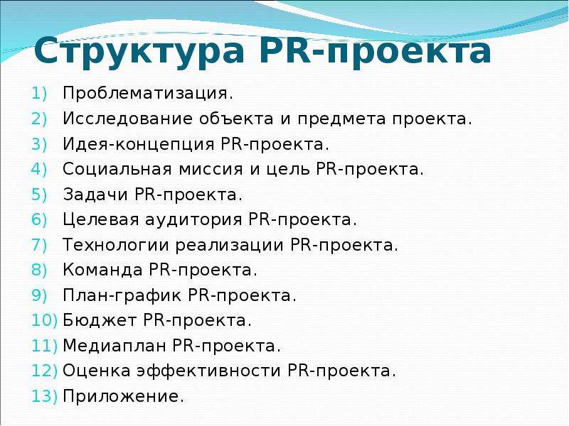 Пиар социального проекта