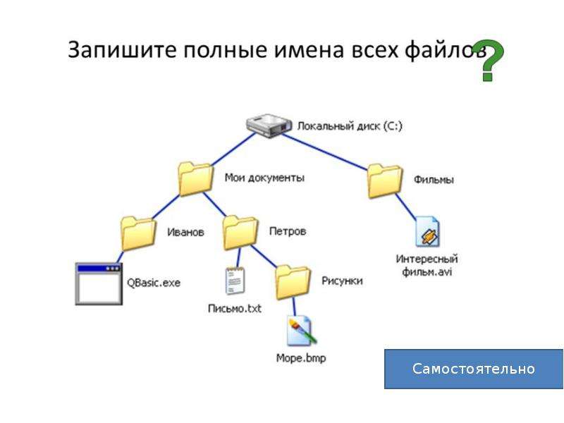 Презентация файловая система 7 класс