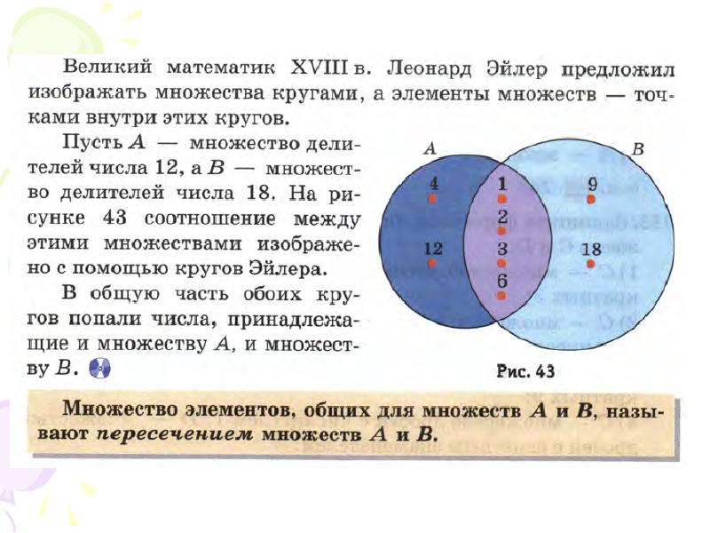 Отношения между множествами