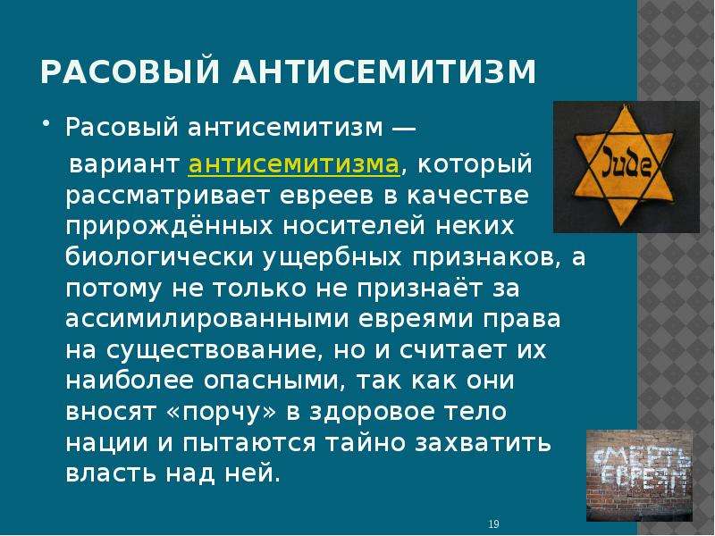 Антисемитизм это простыми