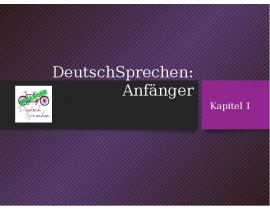 DeutschSprechen: Anfänger