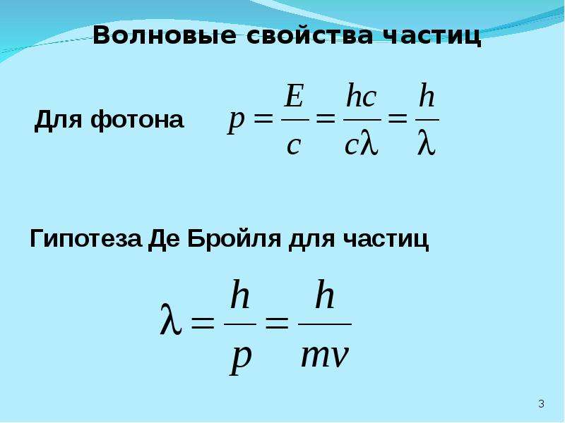 Длина волны де бройля