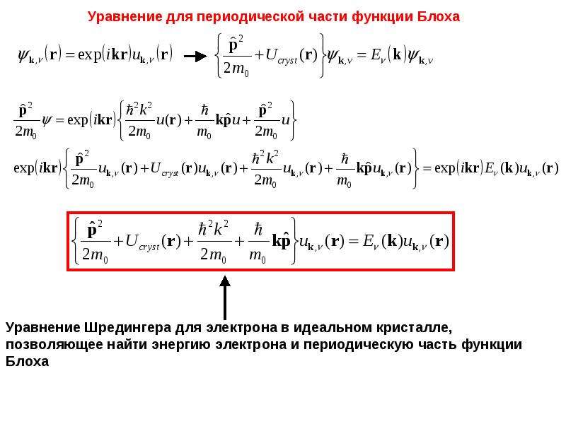 Электрон в периодическом поле. Квазиклассическое приближение. Адиабатическое приближение. Функция блоха. Адиабатическое приближение в квантовой механике.