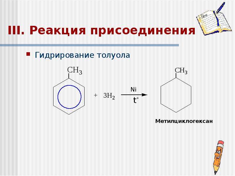 Реакция гидрирования бензола