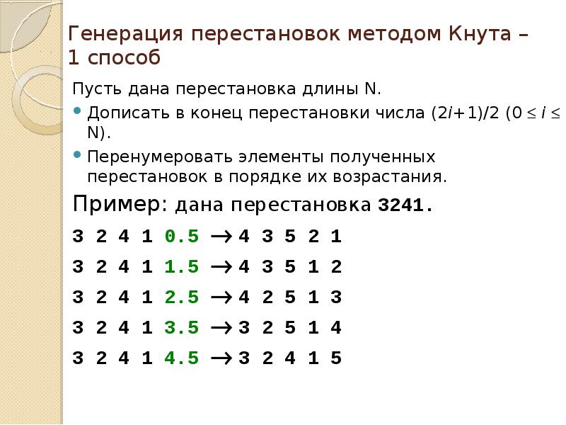 Пусть метода. Число инверсий в перестановке. Таблица инверсий для перестановки. Построение перестановки по таблице инверсий. Метод перестановки по таблице.