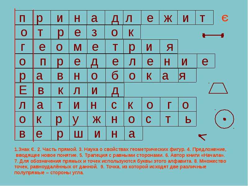 Кроссворд по геометрии. Кроссворд по геометрии наука о свойствах геометрических фигур. Новогодний кроссворд по геометрии. Математический кроссворд 7 класс Алгебра с ответами.