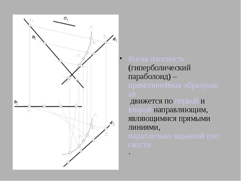 Направляющий является