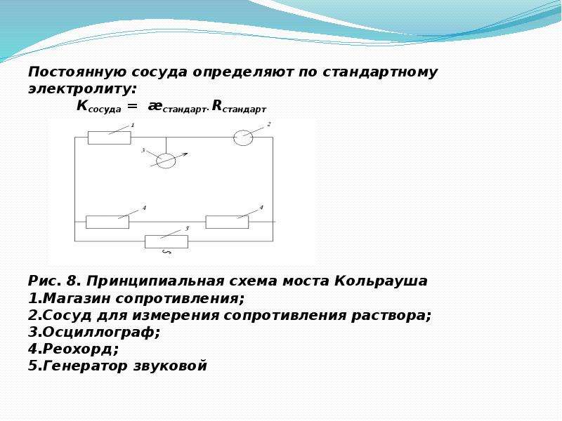 Мост кольрауша схема