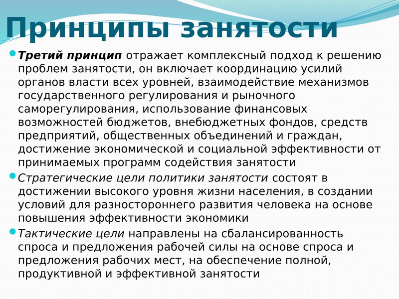 Проблемы трудоустройства. Проблема занятости населения. Принципы занятости. Принципы занятости и трудоустройства. Проблемы эффективной занятости.