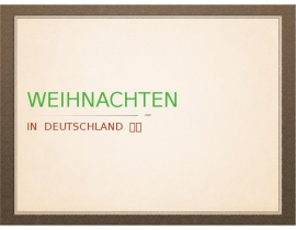 Weihnachten in Deutschland