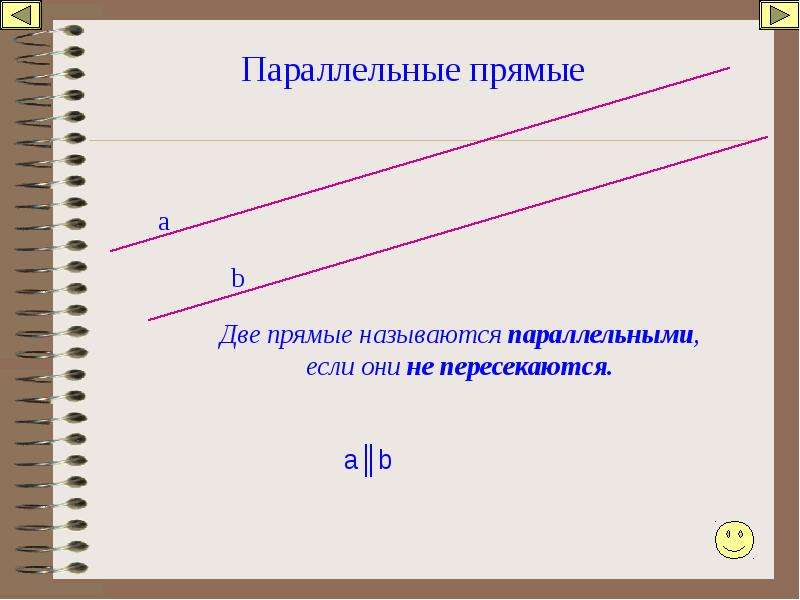 Две прямые называются параллельными если они. Прямые называются параллельными если они. Две параллельные прямые. Две прямые называются параллельными если они не пересекаются. 2 Параллельные прямые.