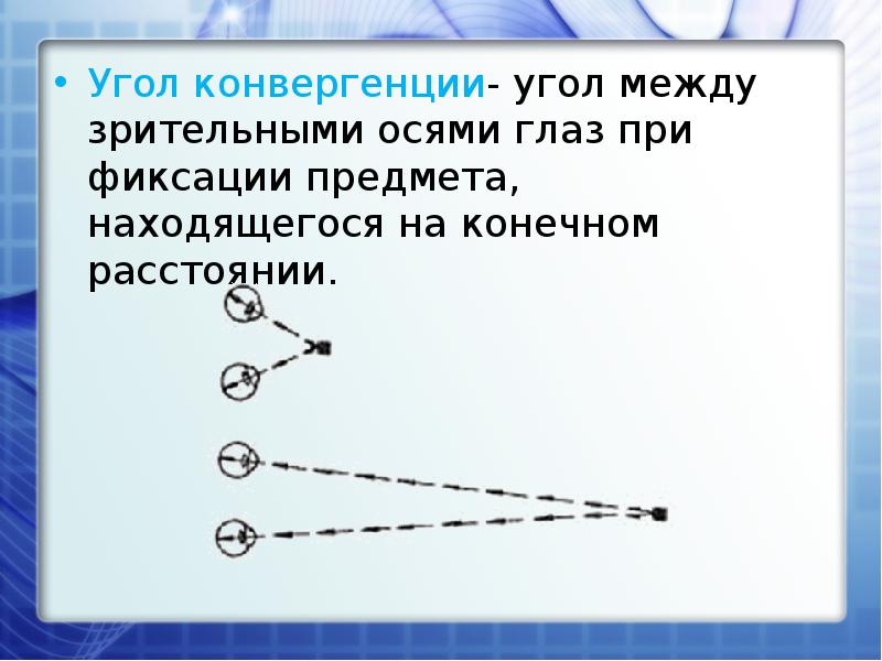 Конвергенция в офтальмологии