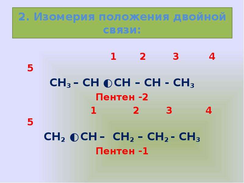 Алкен пентен 3. Пентен 2. Пентен 2 формула. Изомеры положения двойной связи.