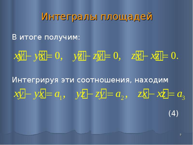 Уравнения тел