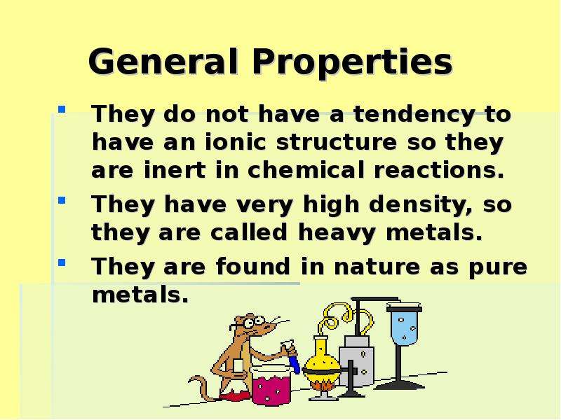 General properties