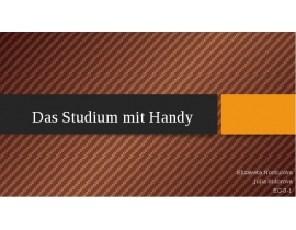 Das Studium mit Handy