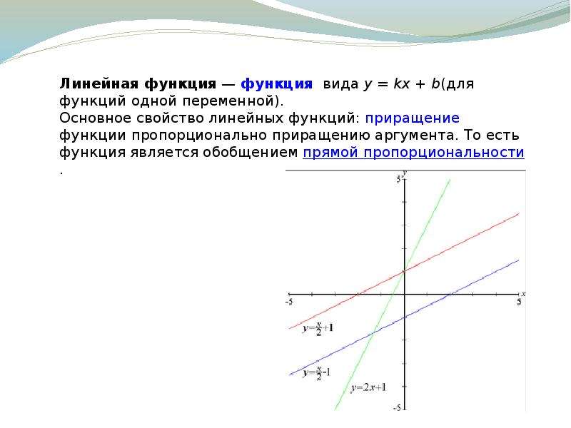 Линейная функция это. Общий вид линейной функции. Линейная функция и её график. Виды линейных функций.