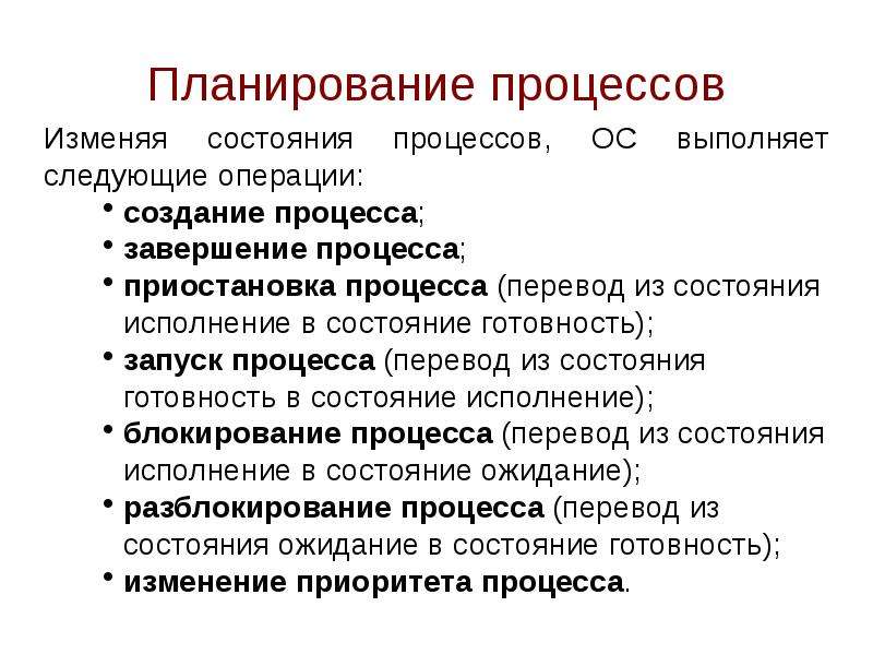 Процессы планирования проекта это