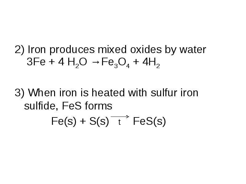 General properties