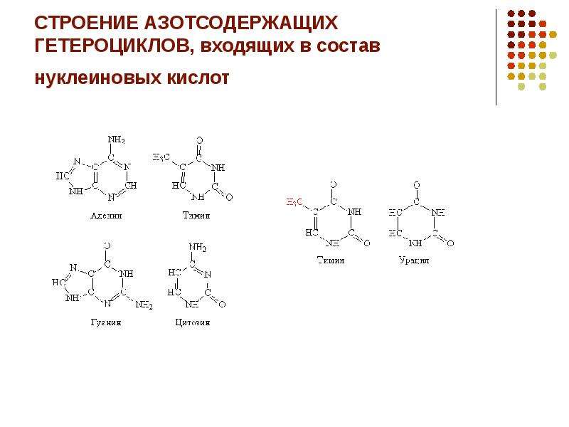 Компонент белков и нуклеиновых кислот. Азотсодержащие гетероциклические соединения. Гетероциклические нуклеиновые кислоты. Азотсодержащий гетероцикл формула. Состав азотсодержащие гетероциклические соединения.