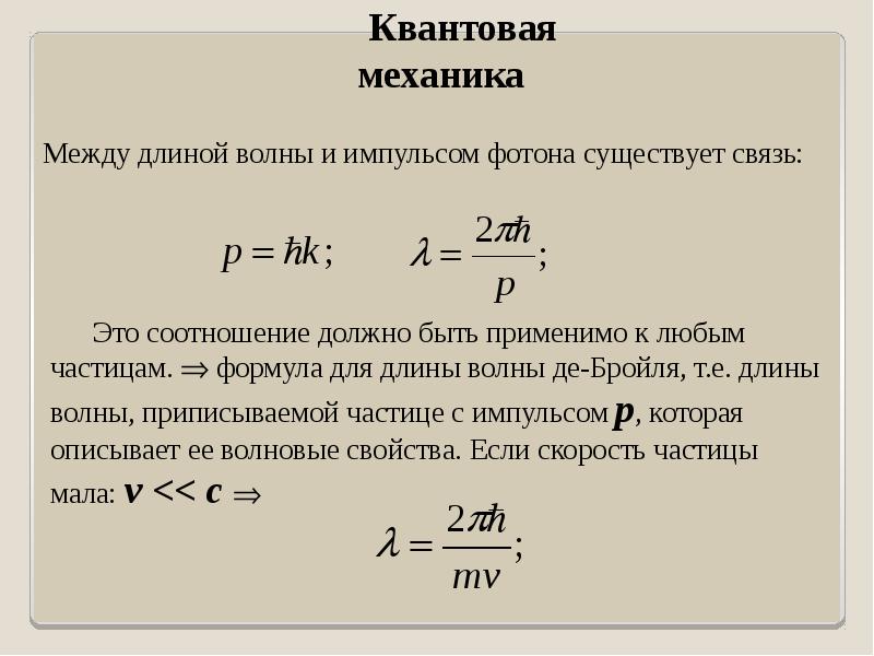 Презентация квантовая механика