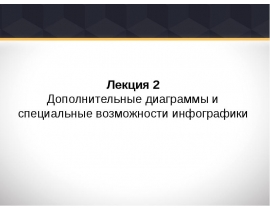 Дополнительные диаграммы и специальные возможности инфографики