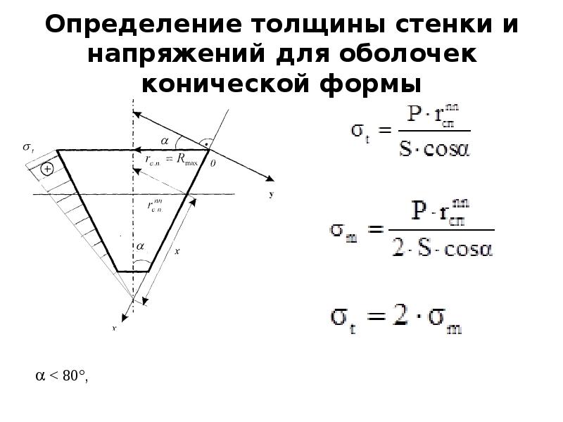 Определить толщину стенок