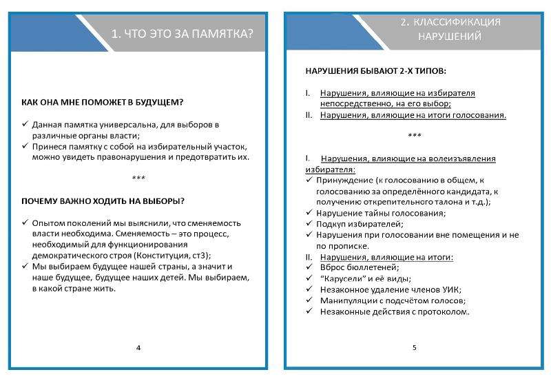 Памятка избирателю презентация доклад проект скачать 8516