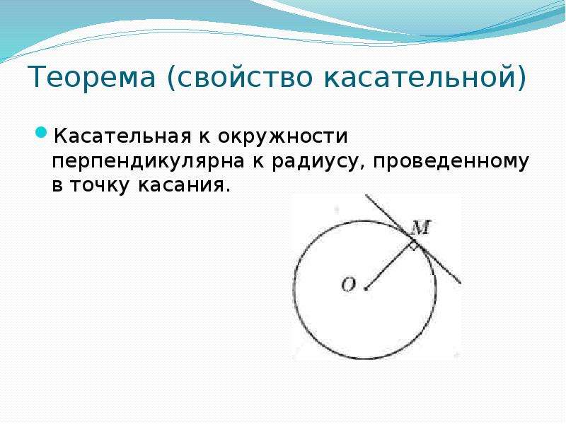 Радиус окружности касания