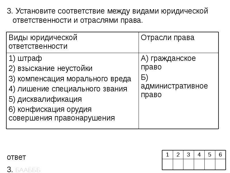 Установите соответствие между правонарушениями и наказаниями. Соответствие между видами юридической ответственности. Соответствие между видами юридической ответственности и санкциями:.