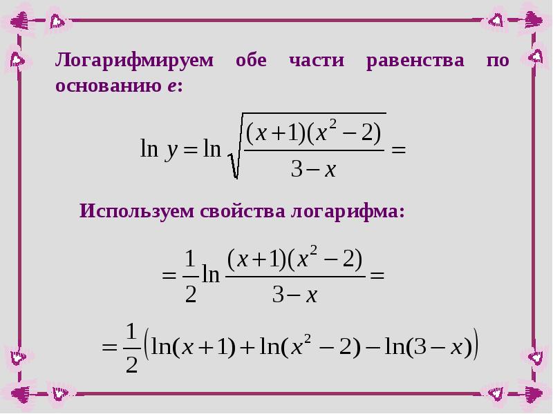 Производная натурального. Производная логарифма сложной функции. Производные натурального логарифма сложной функции. Производная натурального логарифма сложной функции. Как найти производную логарифма.