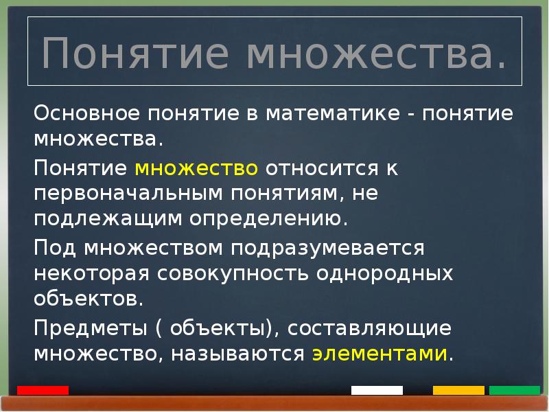 Множества в математике презентация