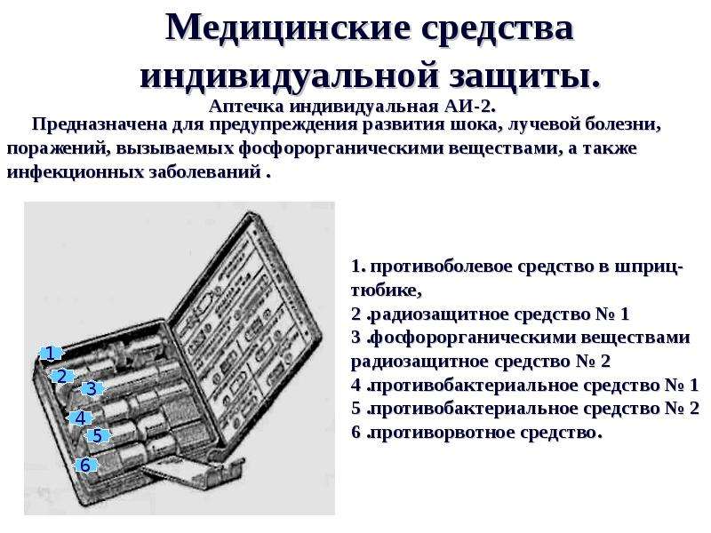 Выберите медицинские средства индивидуальной защиты