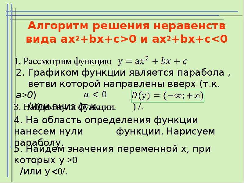 Решение неравенств с одной переменной 8 класс презентация макарычев