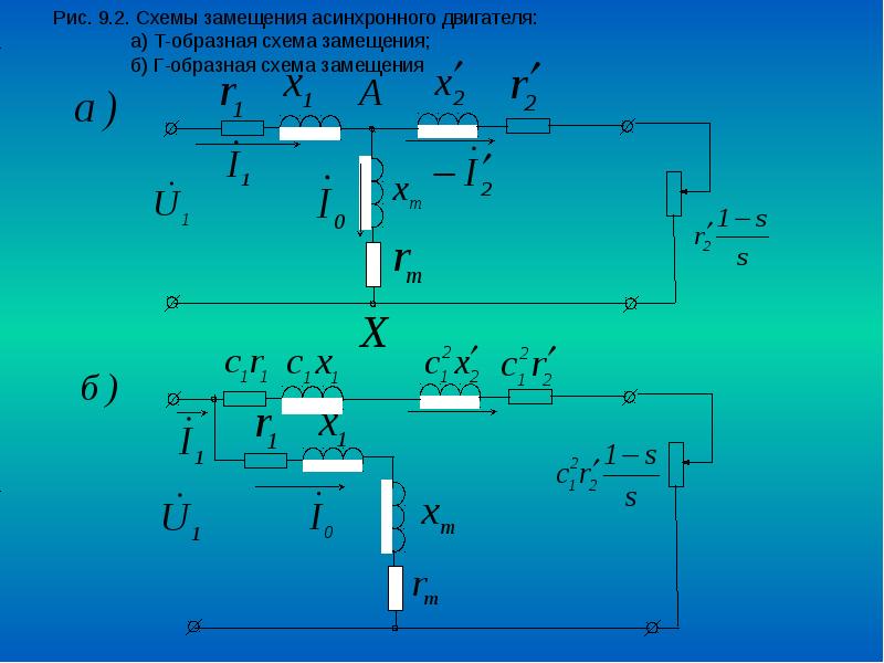 Схема замещения асинхронной. Т-образная схема замещения асинхронного двигателя. Т-образная схема замещения асинхронной машины. Схема замещения и Векторная диаграмма асинхронного двигателя. Г-образная схема замещения асинхронного двигателя.