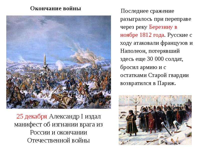 Война 1812 года глазами французов презентация