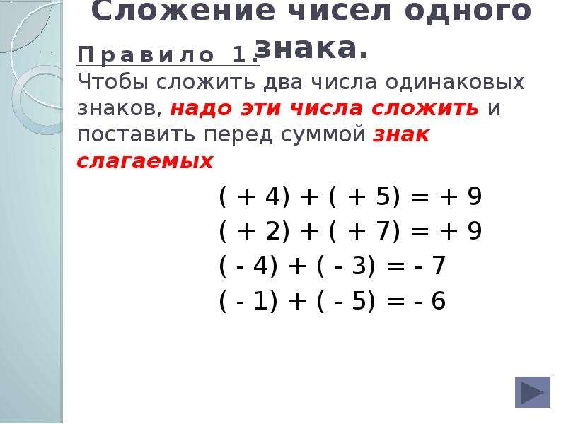 Класс целых чисел