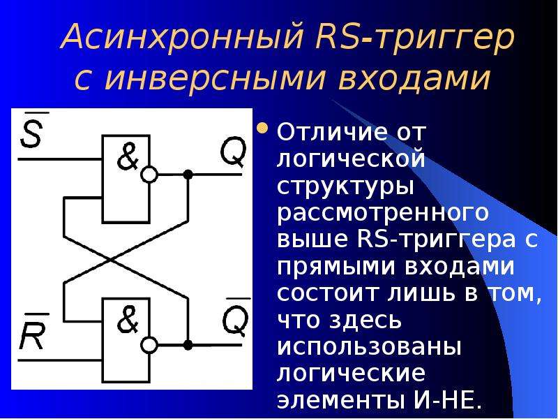 Триггер наподобие. Схема асинхронного RS триггера. Схема асинхронного RS триггера на элементах и-не. Асинхронный однотактный RS-триггер. Асинхронный JK триггер на логических элементах.