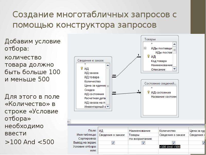 Формирование запроса