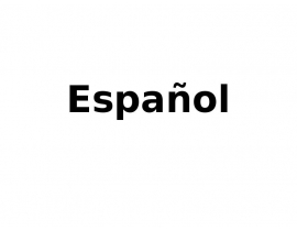 Español. El abecedario