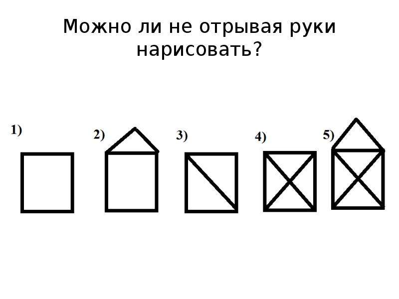 Как нарисовать домик не отрывая руки головоломка