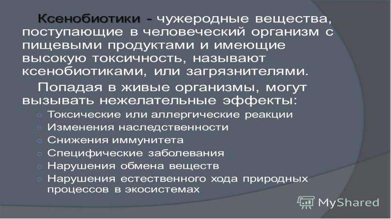 Источники загрязнения пищевых продуктов презентация