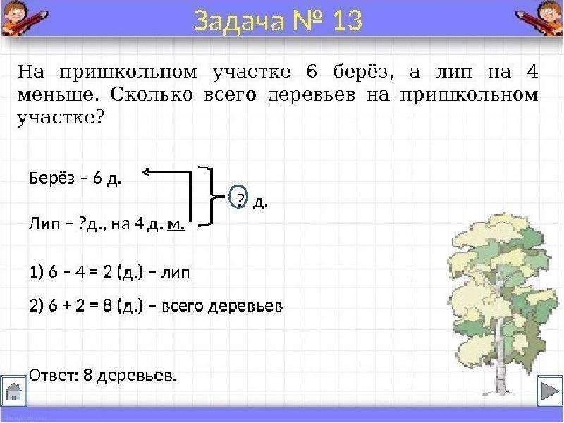 Задачи с несколькими вопросами 1 класс перспектива презентация