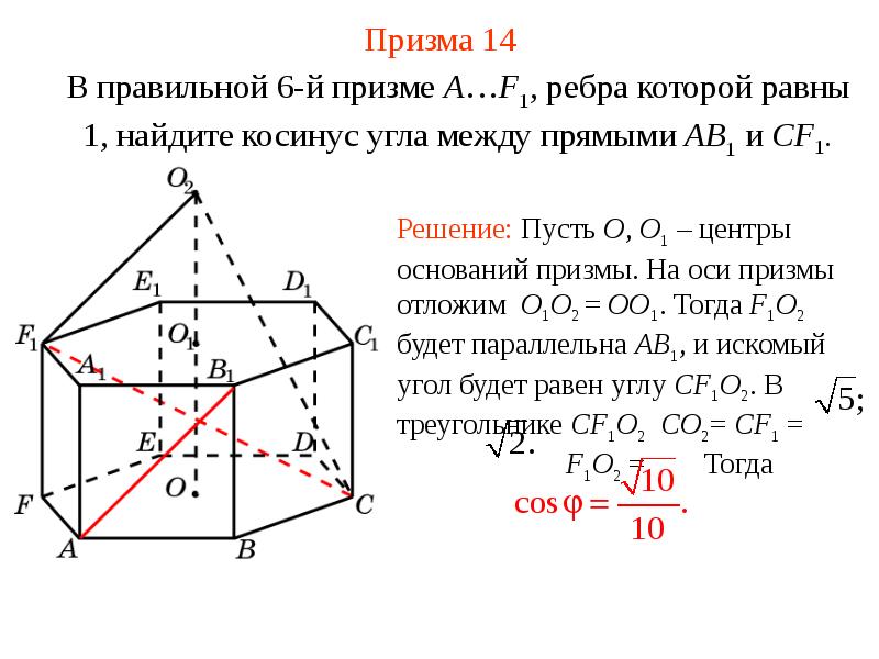 Угол между прямыми в пространстве 10 класс презентация