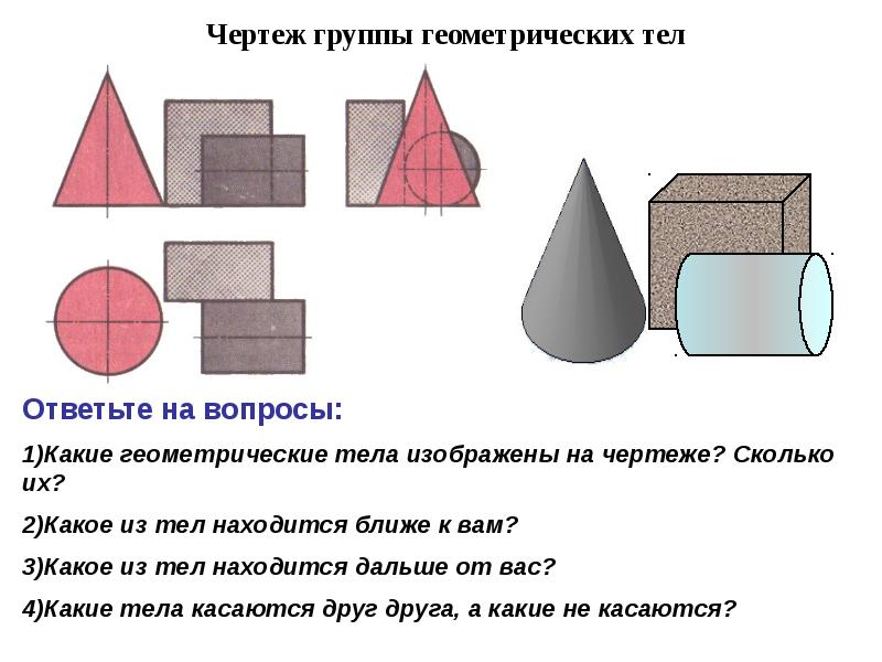 Геометрические тела схема