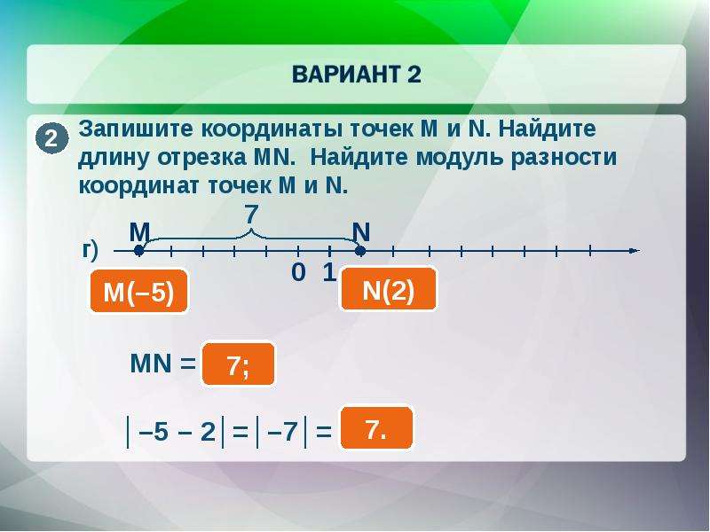 Найдите модуль разности