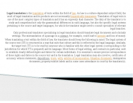 Legal translation
